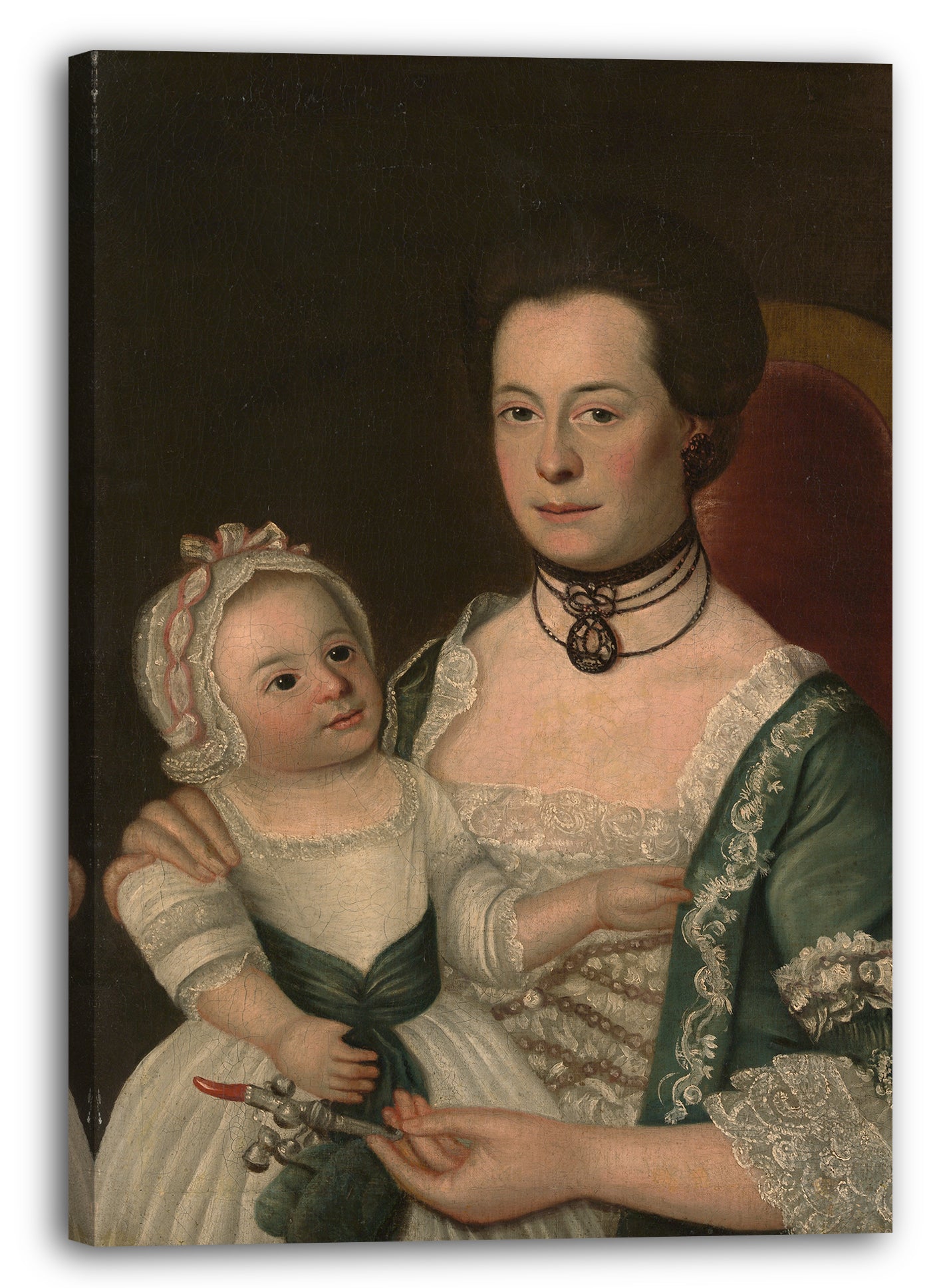 Leinwandbild William Johnston - Frau Jacob Hurd und Kind