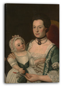 Leinwandbild William Johnston - Frau Jacob Hurd und Kind