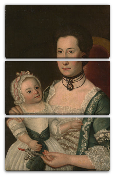 Leinwandbild William Johnston - Frau Jacob Hurd und Kind