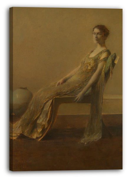 Leinwandbild Thomas Wilmer Dewing - Grün und Gold