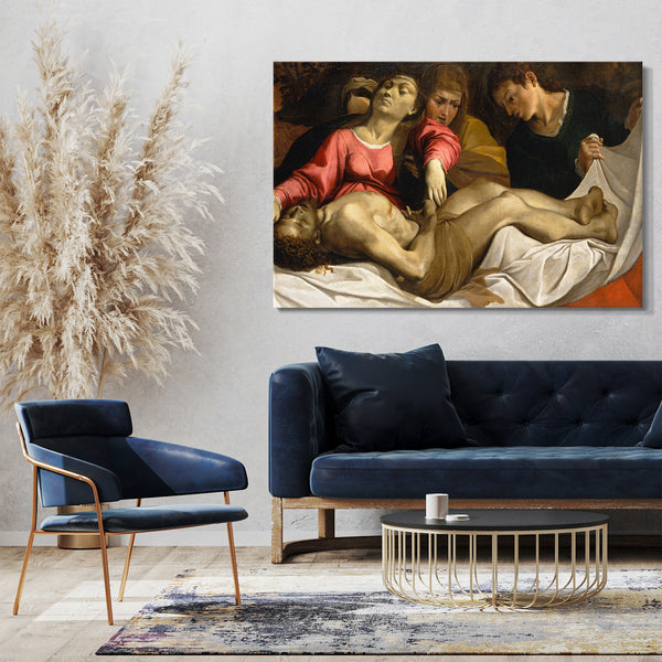Leinwandbild Ludovico Carracci - Die Beweinung
