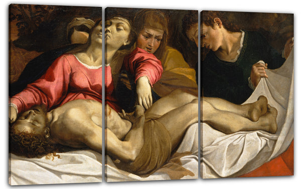 Leinwandbild Ludovico Carracci - Die Beweinung