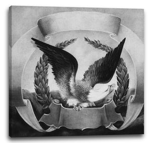 Leinwandbild W. H. Bean - American Eagle auf Schriftrolle