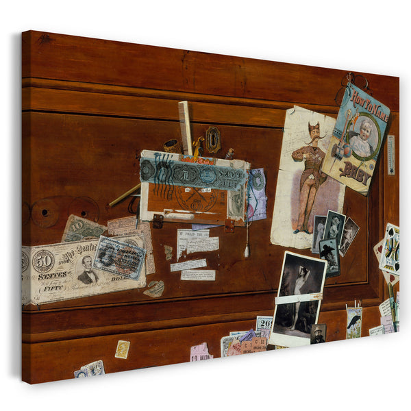 Leinwandbild John Haberle - Ein Bachelor-Schublade