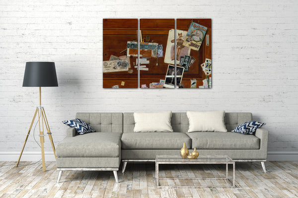 Leinwandbild John Haberle - Ein Bachelor-Schublade