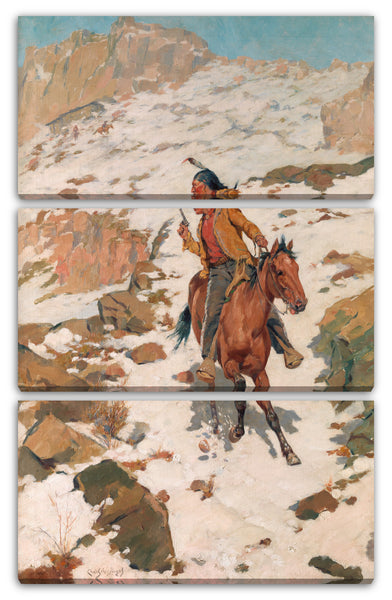 Leinwandbild Charles Schreyvogel - Heiße Verfolgungsjagd