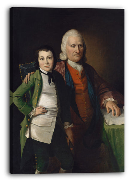 Leinwandbild Matthew Pratt - Cadwallader Colden und sein Enkel Warren De Lancey