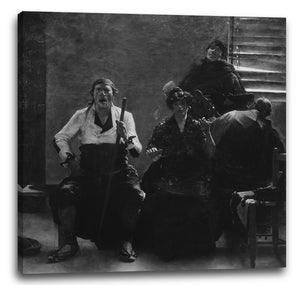 Leinwandbild William Dannat - Das Quartett (Un quatuor)