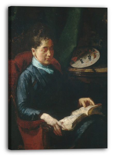 Leinwandbild Susan Macdowell Eakins - lesende Frauen
