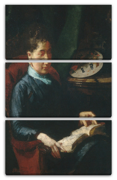 Leinwandbild Susan Macdowell Eakins - lesende Frauen