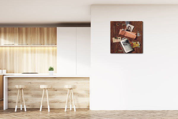 Leinwandbild John F. Peto - Büro-Pinnwand
