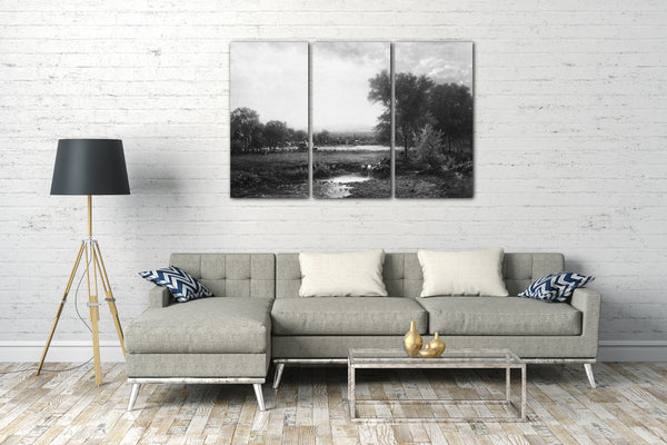 Leinwandbild James M. Hart - Weide-Szene