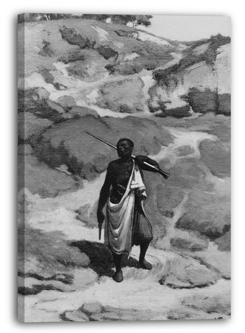 Leinwandbild Elihu Vedder - Der afrikanische Wächter