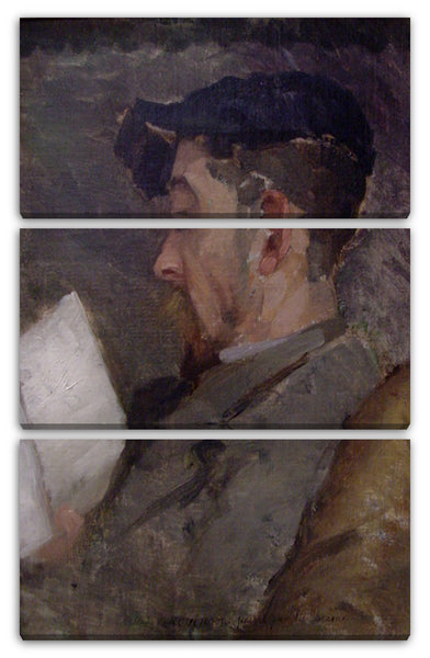 Leinwandbild Theodore Robinson - Selbstporträt