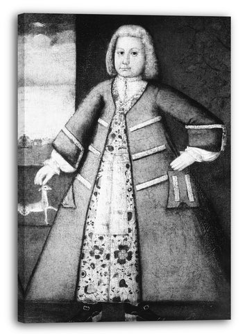 Leinwandbild ca. 1720 - Junge mit einem Kitz