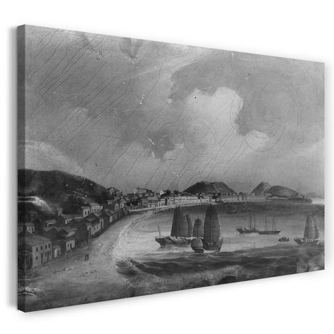 Leinwandbild 1840 - Chinesischer Seehafen