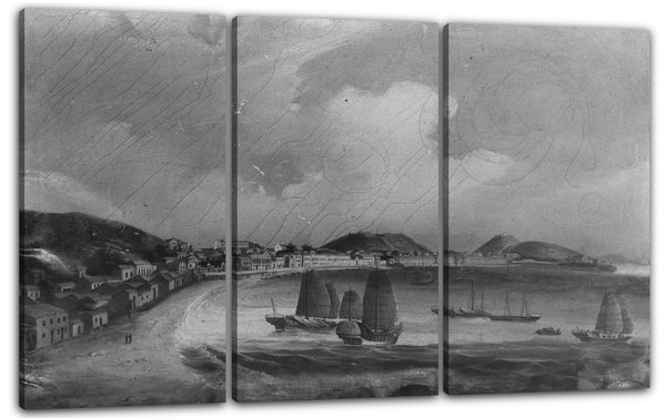 Leinwandbild 1840 - Chinesischer Seehafen