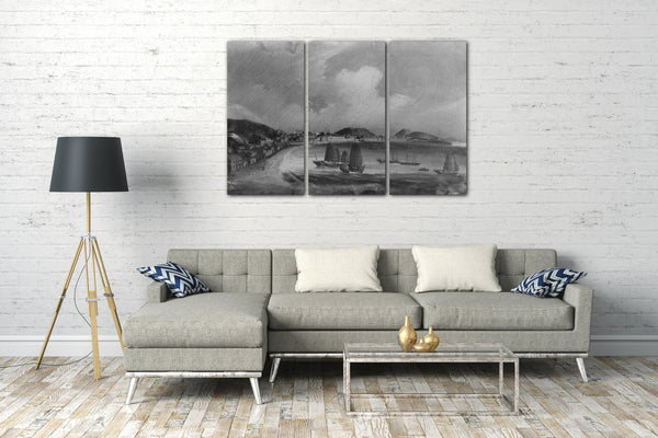 Leinwandbild 1840 - Chinesischer Seehafen