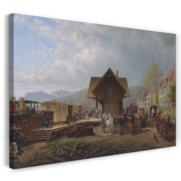 Leinwandbild Edward Lamson Henry - Die 9:45 Unterkunft