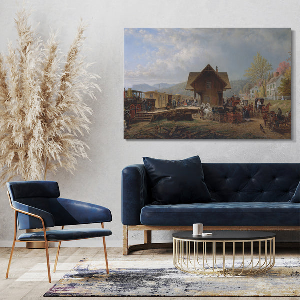 Leinwandbild Edward Lamson Henry - Die 9:45 Unterkunft