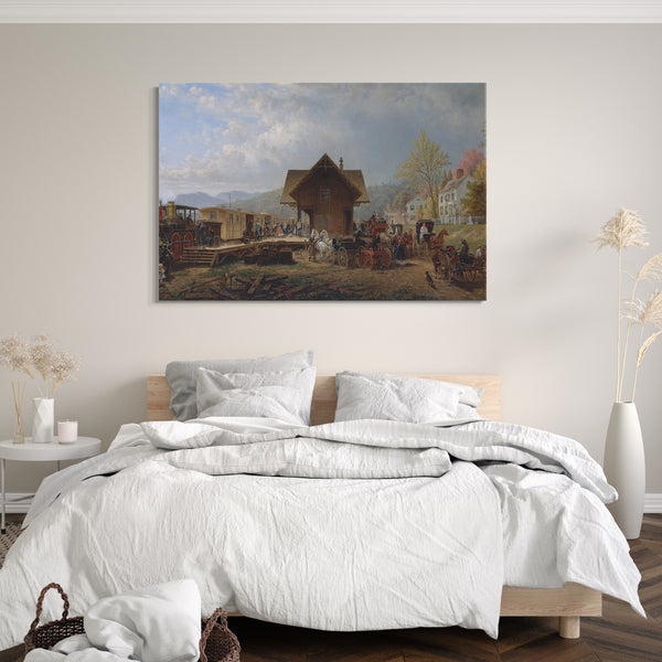 Leinwandbild Edward Lamson Henry - Die 9:45 Unterkunft