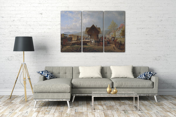 Leinwandbild Edward Lamson Henry - Die 9:45 Unterkunft