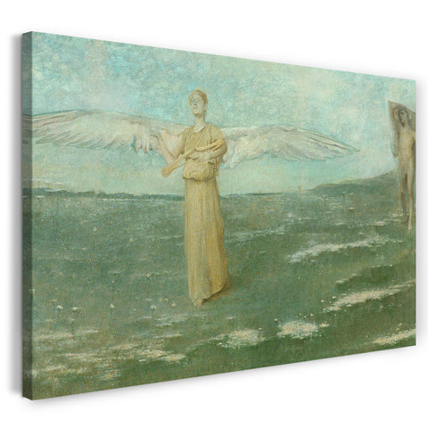 Leinwandbild Thomas Wilmer Dewing - Tobias und der Engel