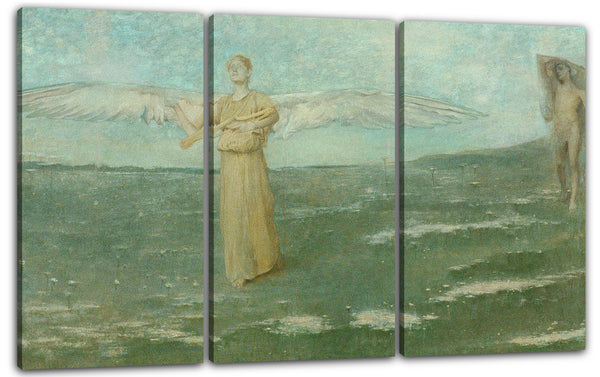 Leinwandbild Thomas Wilmer Dewing - Tobias und der Engel