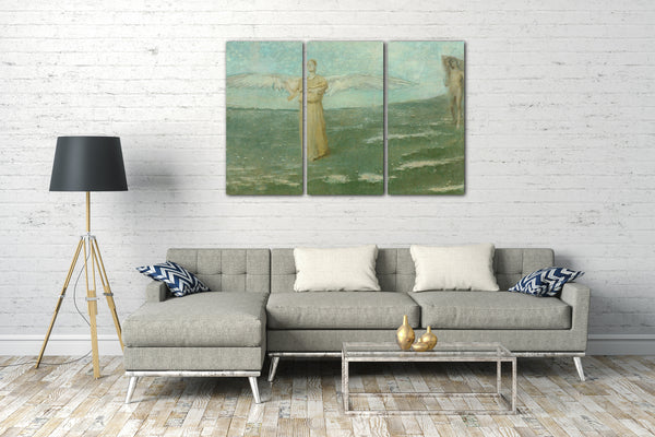 Leinwandbild Thomas Wilmer Dewing - Tobias und der Engel