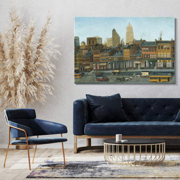 Leinwandbild John Kane - Aus meinem Atelier-Fenster