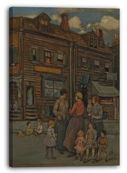 Leinwandbild Jerome Myers - Straßengruppe