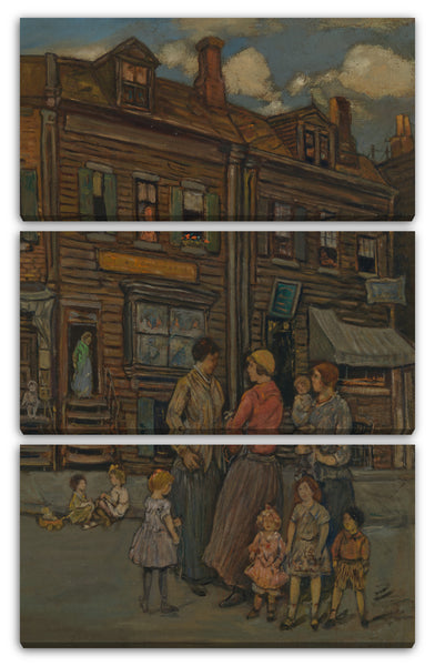 Leinwandbild Jerome Myers - Straßengruppe
