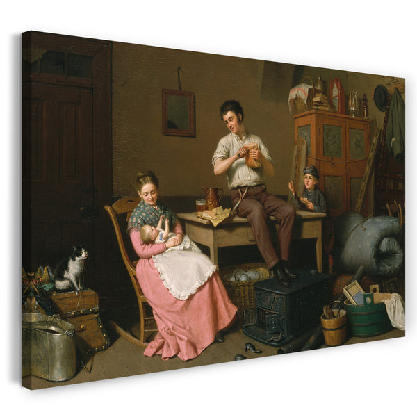 Leinwandbild Henry Mosler - Gerade umgezogen
