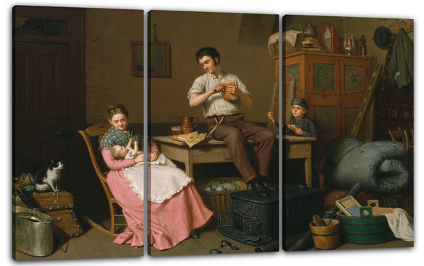 Leinwandbild Henry Mosler - Gerade umgezogen