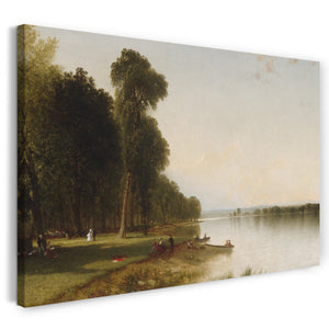 Leinwandbild John Frederick Kensett - Sommertag am Conesus-See