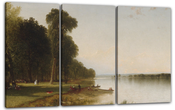 Leinwandbild John Frederick Kensett - Sommertag am Conesus-See