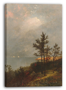 Leinwandbild John Frederick Kensett - Aufkommender Sturm auf Long Island Sound