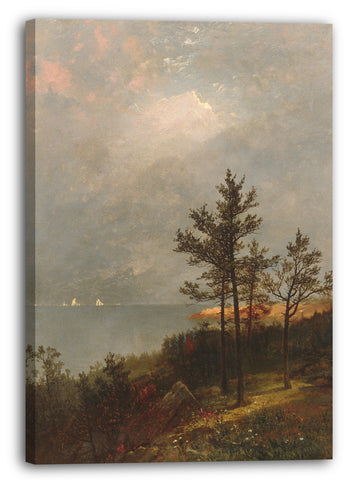 Leinwandbild John Frederick Kensett - Aufkommender Sturm auf Long Island Sound