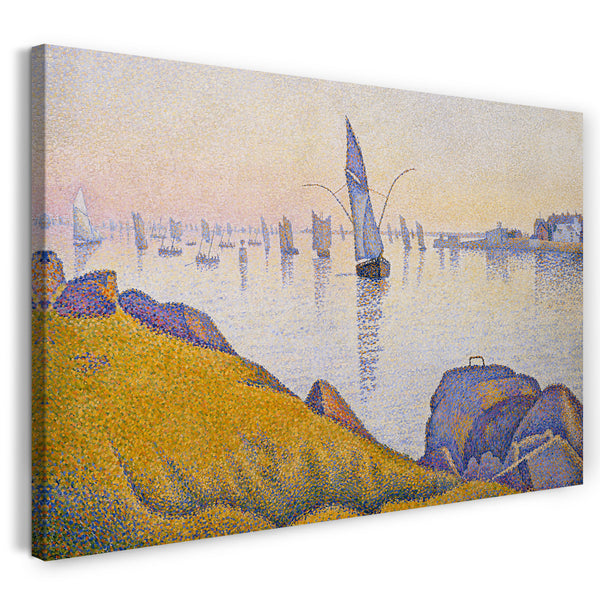 Leinwandbild Paul Signac - Abendruhe, Concarneau, Opus 220 (Allegro Maestoso)