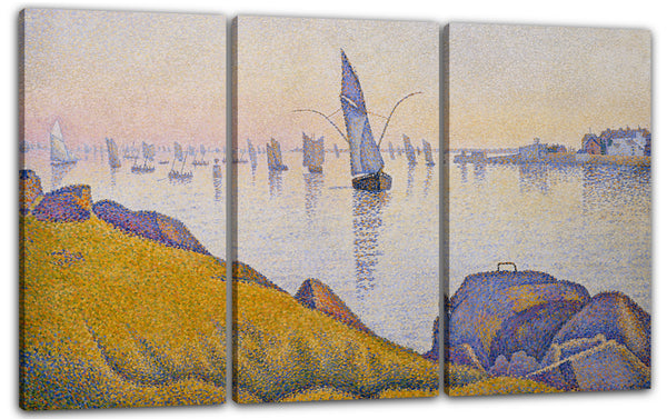 Leinwandbild Paul Signac - Abendruhe, Concarneau, Opus 220 (Allegro Maestoso)