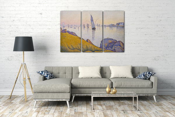 Leinwandbild Paul Signac - Abendruhe, Concarneau, Opus 220 (Allegro Maestoso)