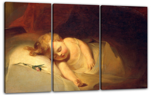Leinwandbild Thomas Sully - Kind schläft (Rosebud)