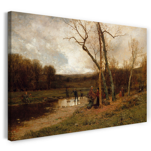 Leinwandbild Jervis McEntee - Samstag Nachmittag