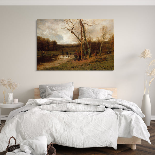 Leinwandbild Jervis McEntee - Samstag Nachmittag