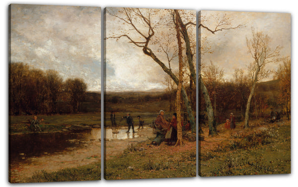 Leinwandbild Jervis McEntee - Samstag Nachmittag