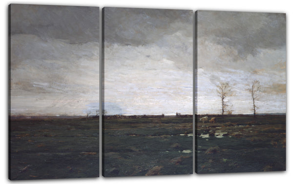 Leinwandbild William Langson Lathrop - Die Wiesen