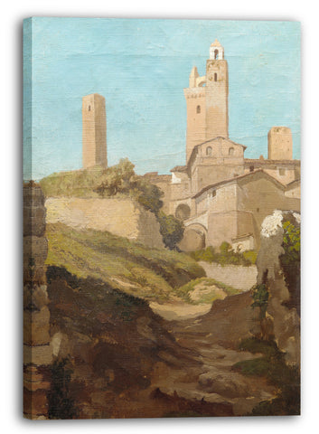 Leinwandbild Elihu Vedder - San Gimignano