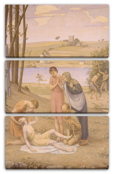 Leinwandbild Bryson Burroughs - Eurydice gebissen von der Schlange
