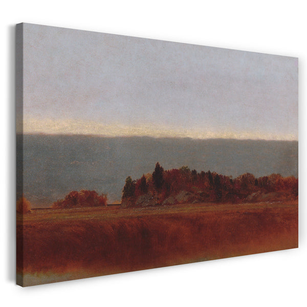 Leinwandbild John Frederick Kensett - Salzwiese im Oktober