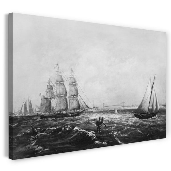 Leinwandbild J. C. Wales - New York Bay und Hafen